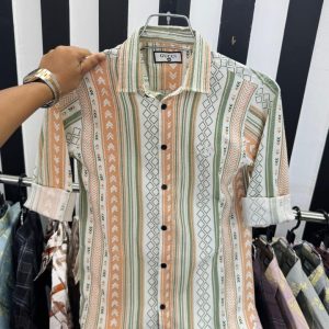 Gucci Geo-Stripes Summer Shirt
