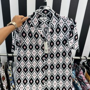 Gucci Pink Aztec Diamond Shirt